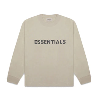 FOG-Fear of God Essentials SS20 3D Silicon Applique Long Sleeve Shirt - Olive