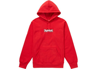 Supreme FW19 Bandana Box Logo Hooded Sweatshirt - Red