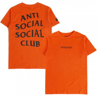Anti Social Social Club x Undefeated "Paranoid" Tee Orange